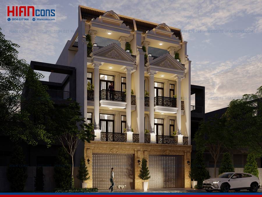 Giá Thiết Kế Nhà Phố Cổ Điển