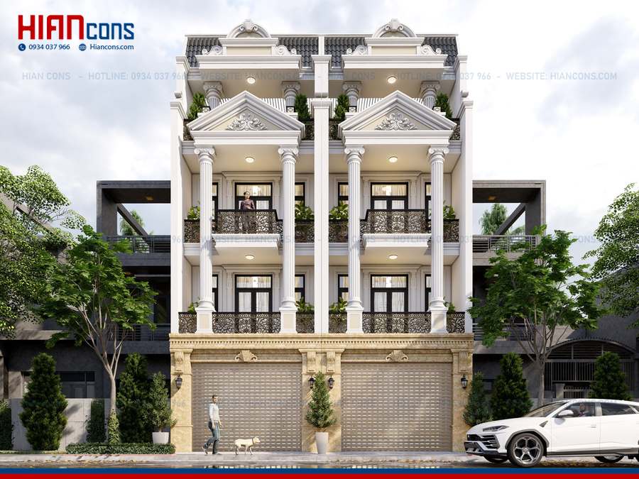 Giá Thiết Kế Nhà Phố Cổ Điển