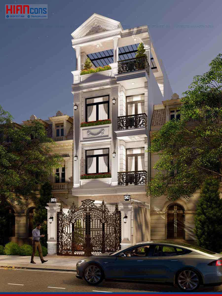 Nhà Phố Cổ Điển Sang Trọng