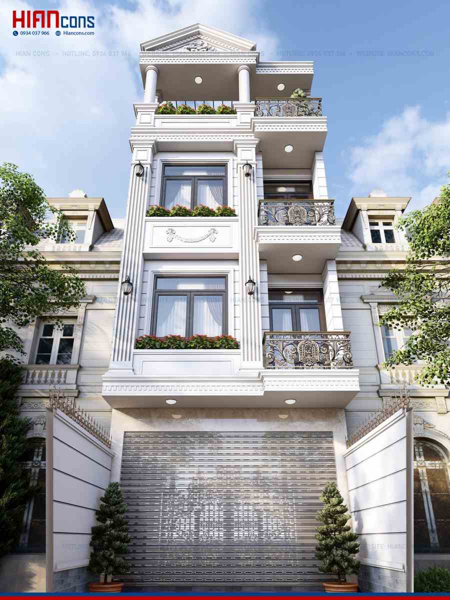 Nhà Phố Cổ Điển Sang Trọng