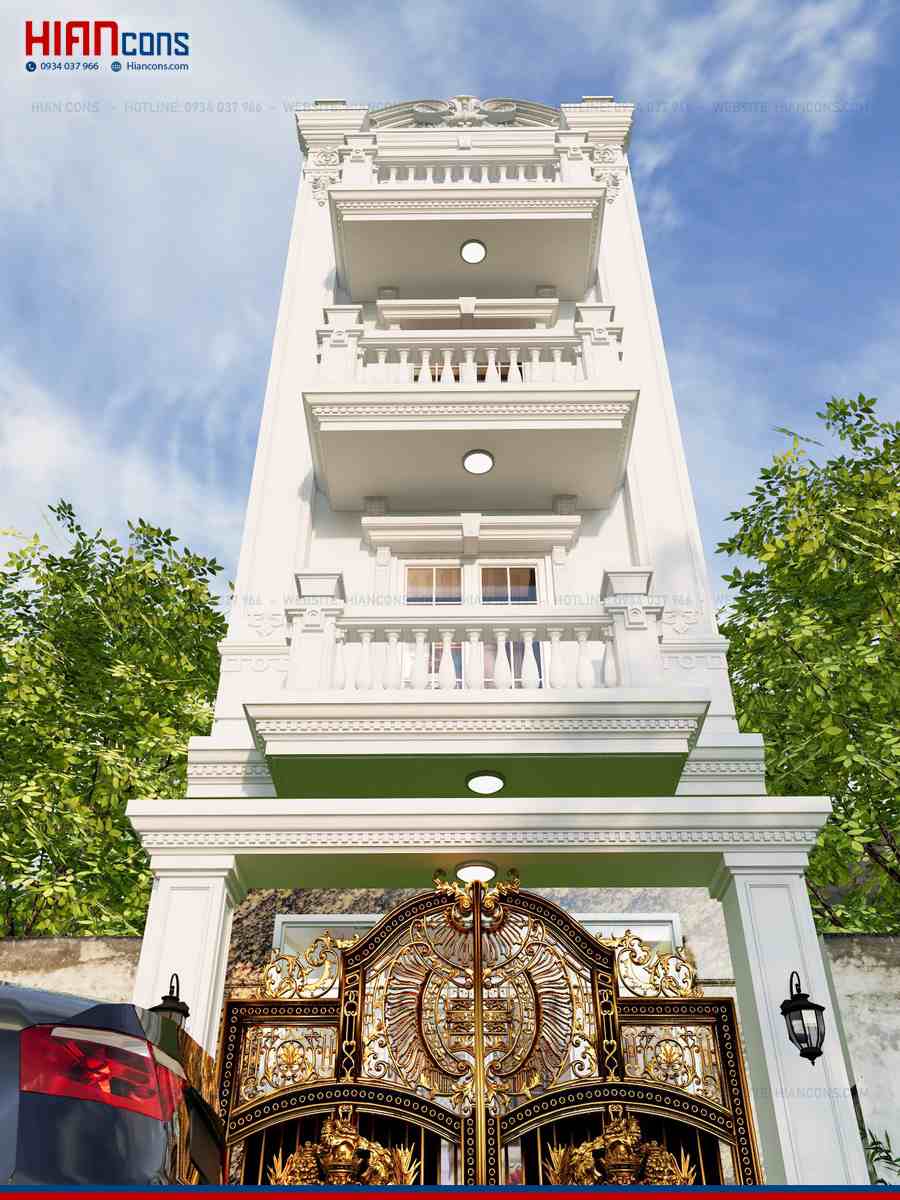Nhà Phố Cổ Điển Kiểu Pháp