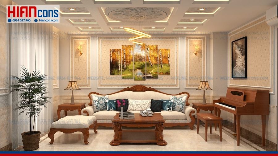 Nhà Phố Cổ Điển 2 Tầng