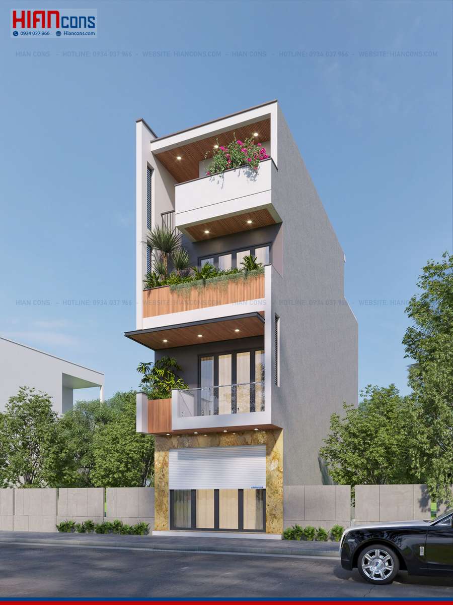 Thiết Kế Nhà Phố Hiện Đại Tinh Tế