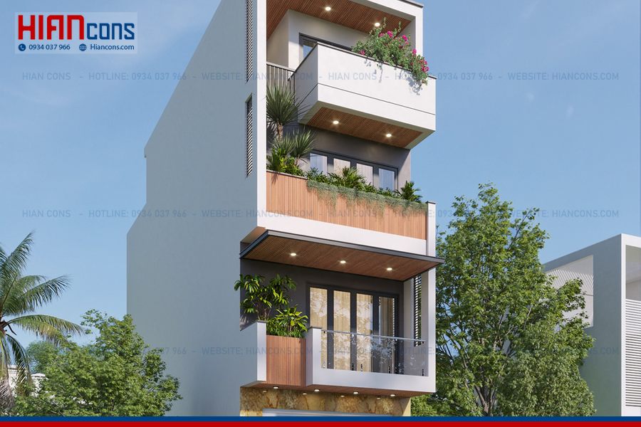 Thiết Kế Nhà Phố Hiện Đại Tinh Tế