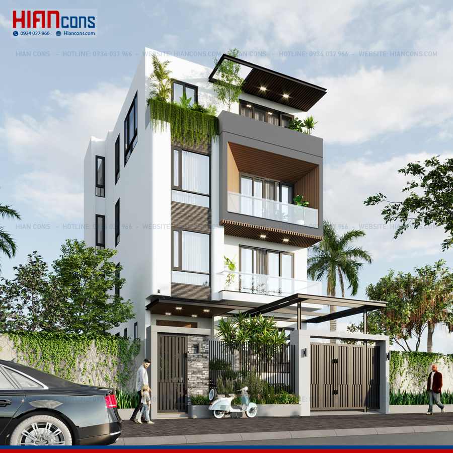 Thi Công Nhà Phố Hiện Đại Tinh Tế