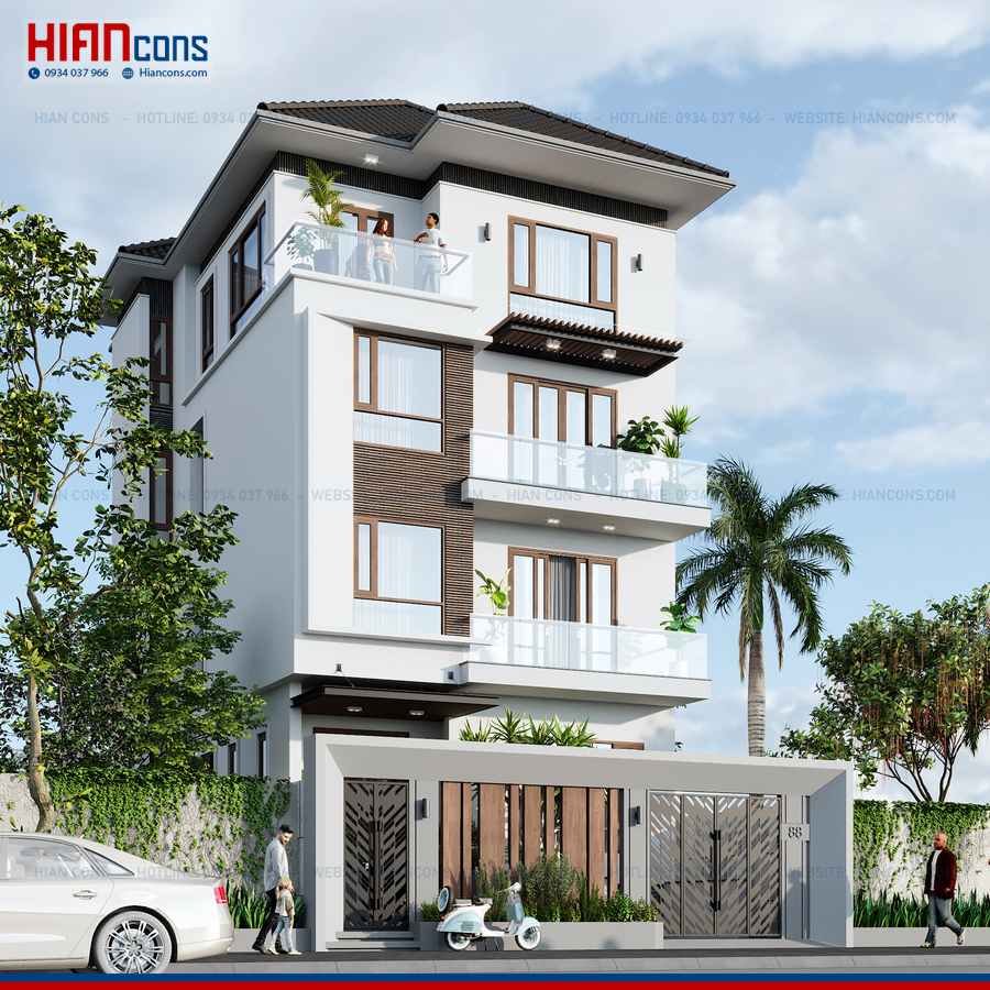 Thi Công Nhà Phố Hiện Đại Tinh Tế