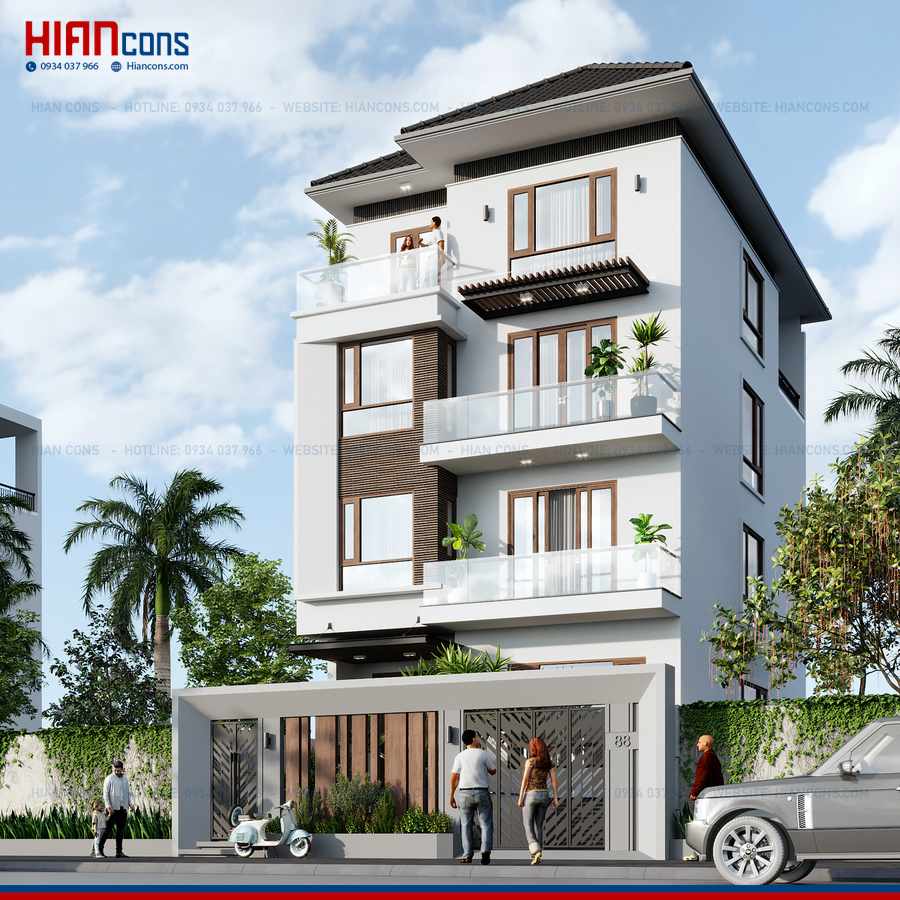 Thi Công Nhà Phố Hiện Đại Tinh Tế