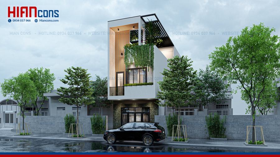 Nhà Phố Hiện Đại 1 Tầng