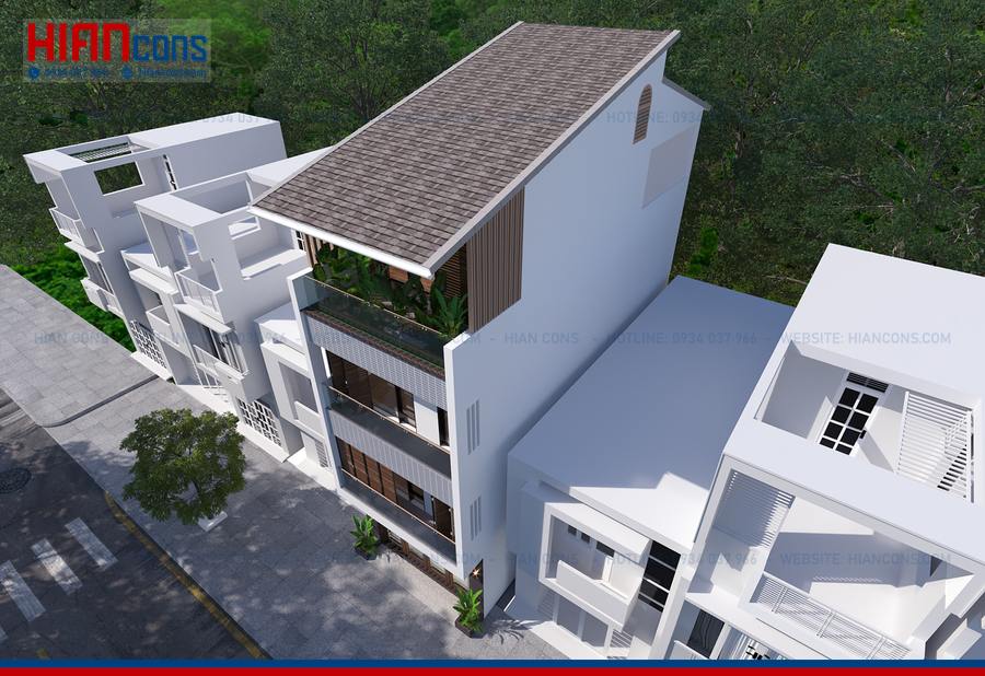 Nhà Phố Hiện Đại 2 Tầng