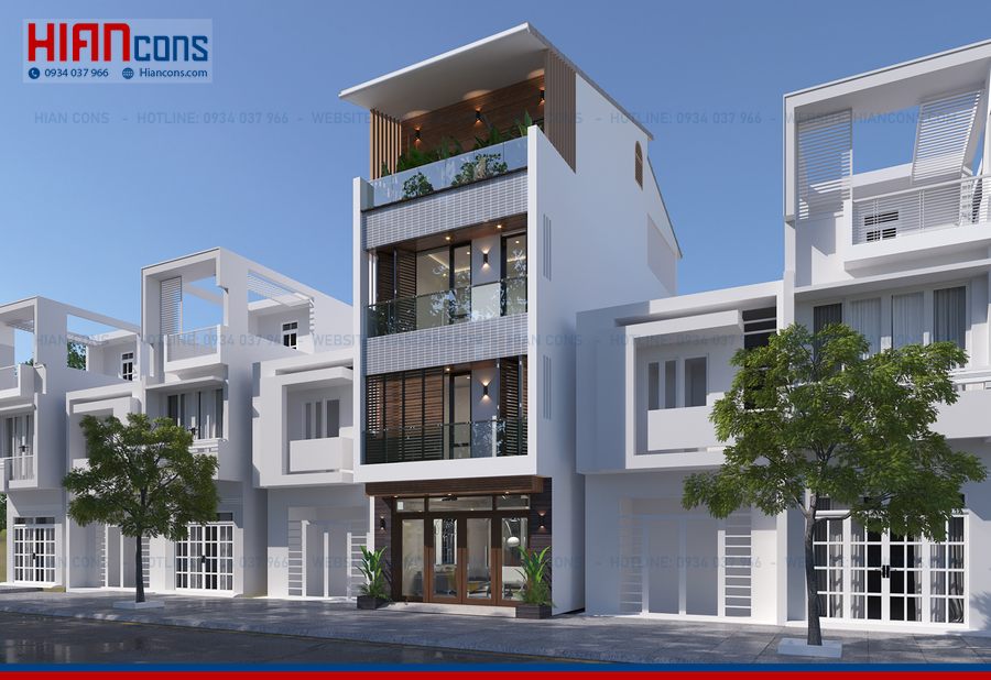 Nhà Phố Hiện Đại 2 Tầng
