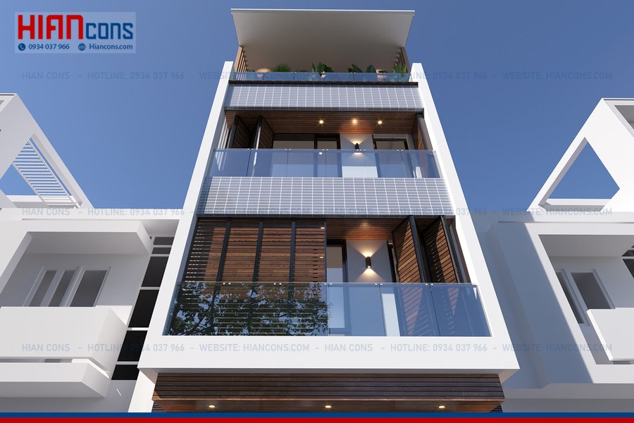 Nhà Phố Hiện Đại 2 Tầng