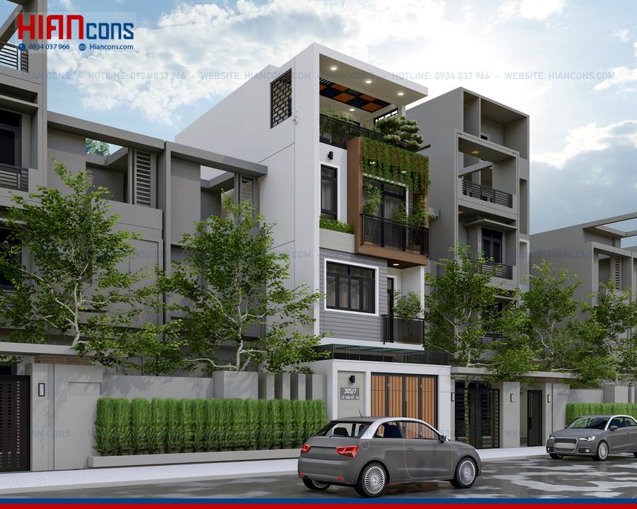 Nhà Phố Hiện Đại 3 Tầng