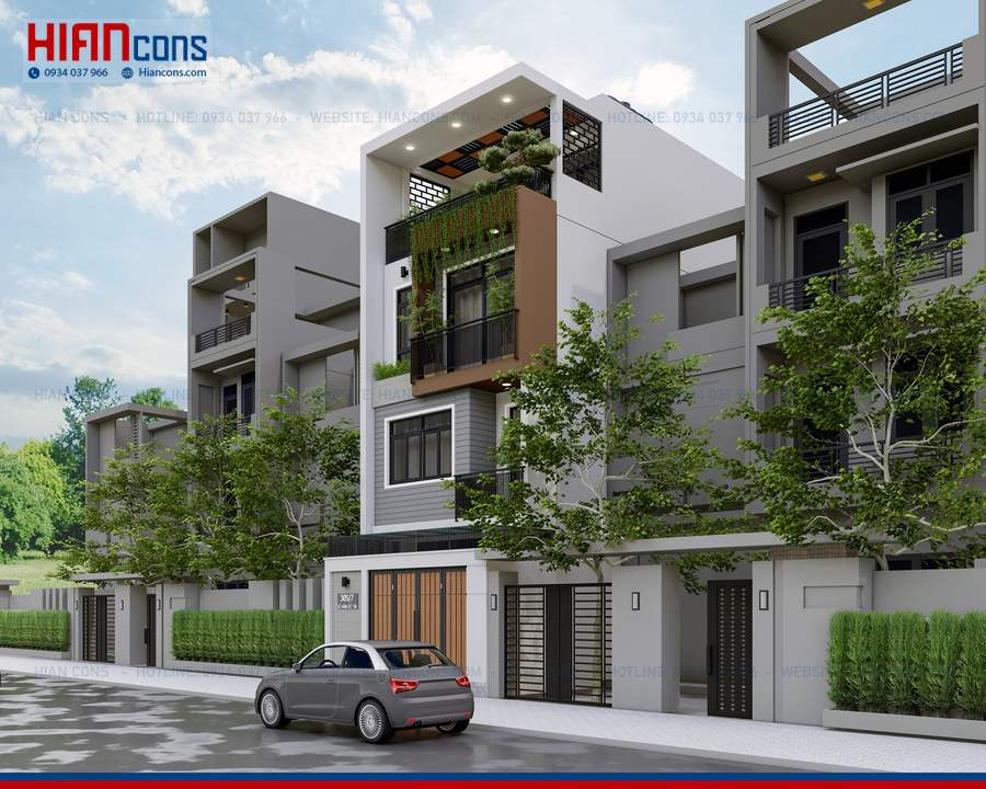 Nhà Phố Hiện Đại 3 Tầng
