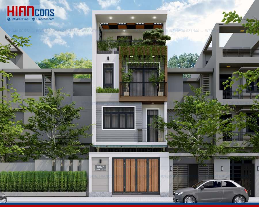 Nhà Phố Hiện Đại 3 Tầng