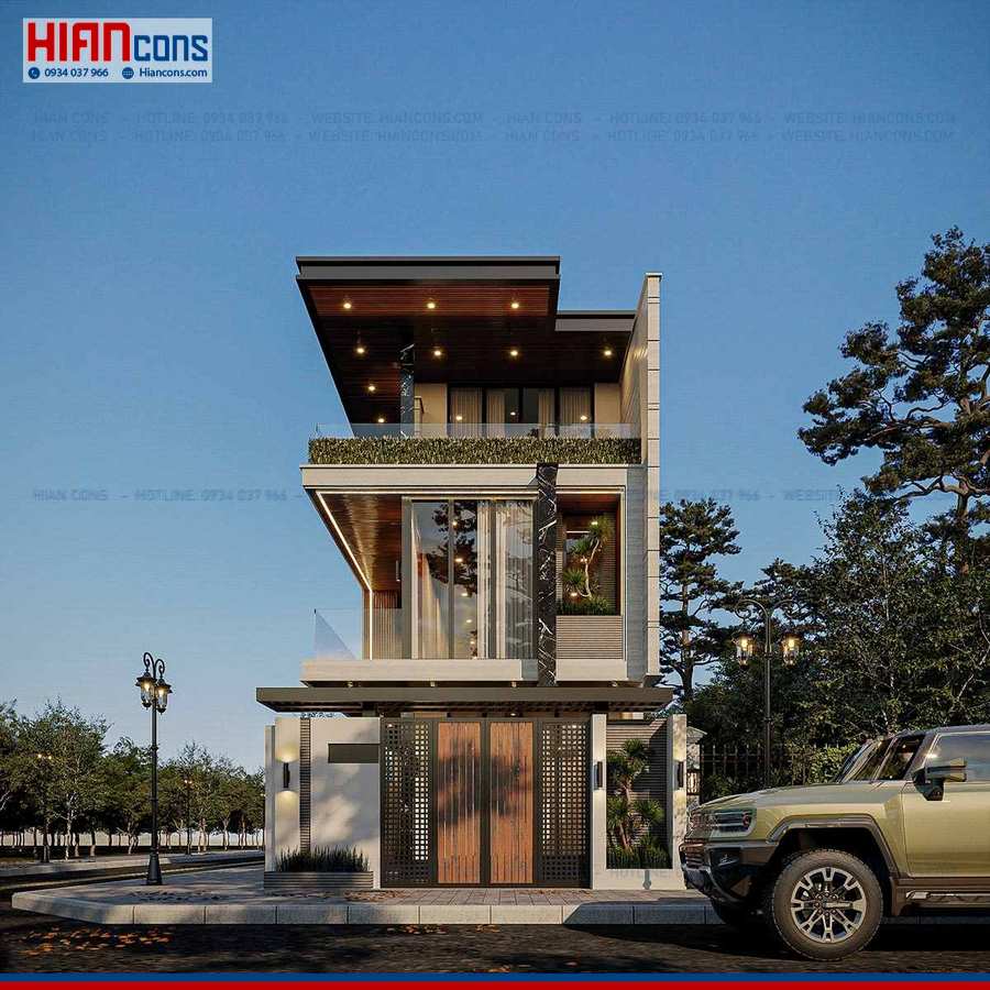 Nhà Phố Hiện Đại 5 Tầng