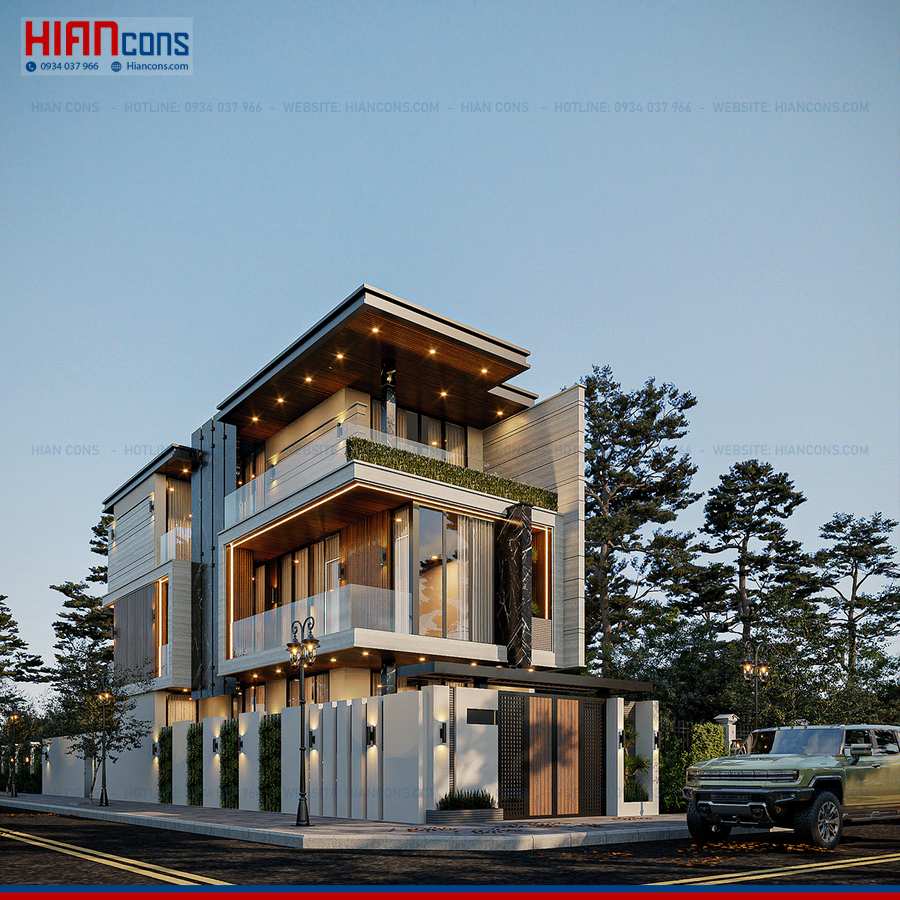 Nhà Phố Hiện Đại 5 Tầng