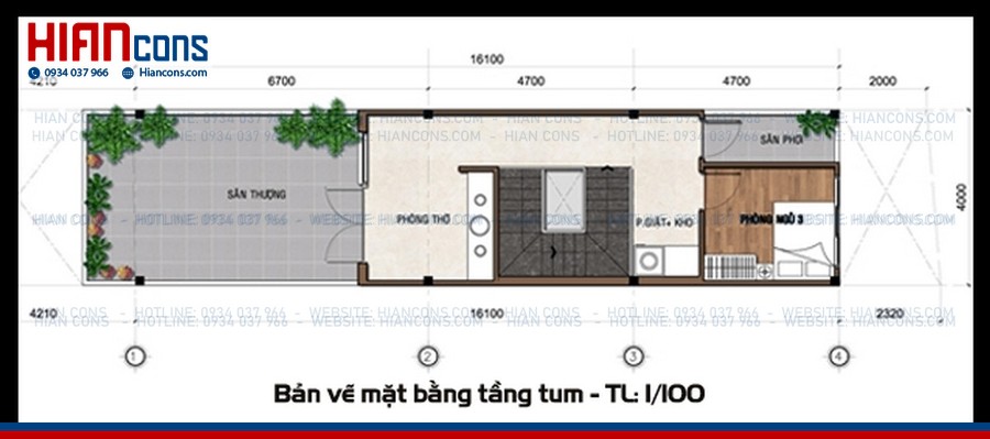 Thiết Kế Nhà Phố Hiện Đại 2 Tầng