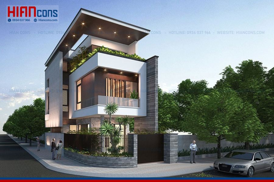 Thiết Kế Nhà Phố Hiện Đại 2 Tầng