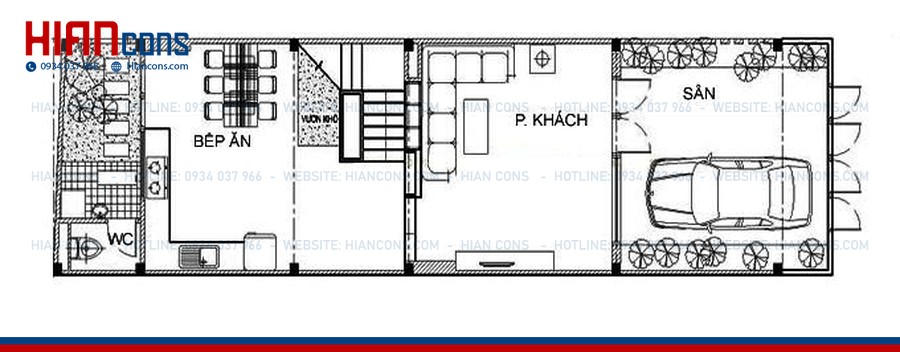 Thi Công Nhà Phố Hiện Đại 3 Tầng