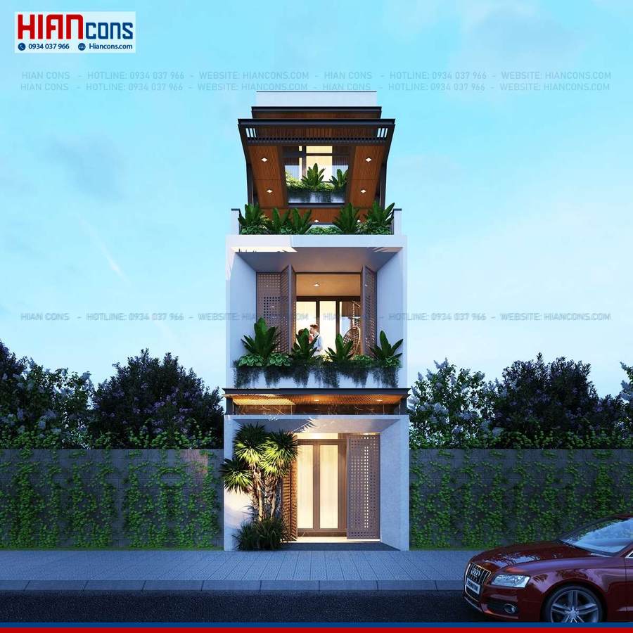 Thi Công Nhà Phố Hiện Đại 5 Tầng