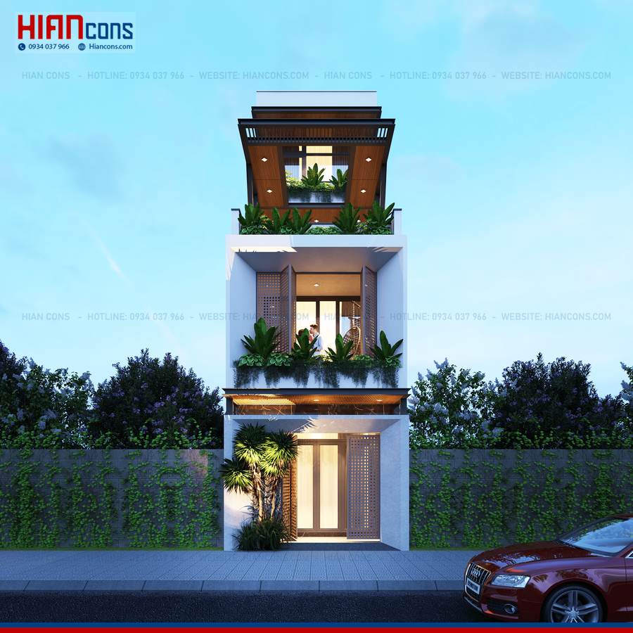 Thi Công Nhà Phố Hiện Đại 5 Tầng