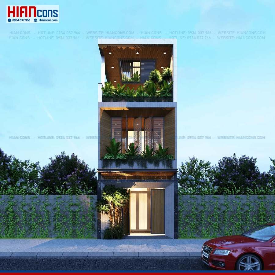 Thi Công Nhà Phố Hiện Đại 5 Tầng
