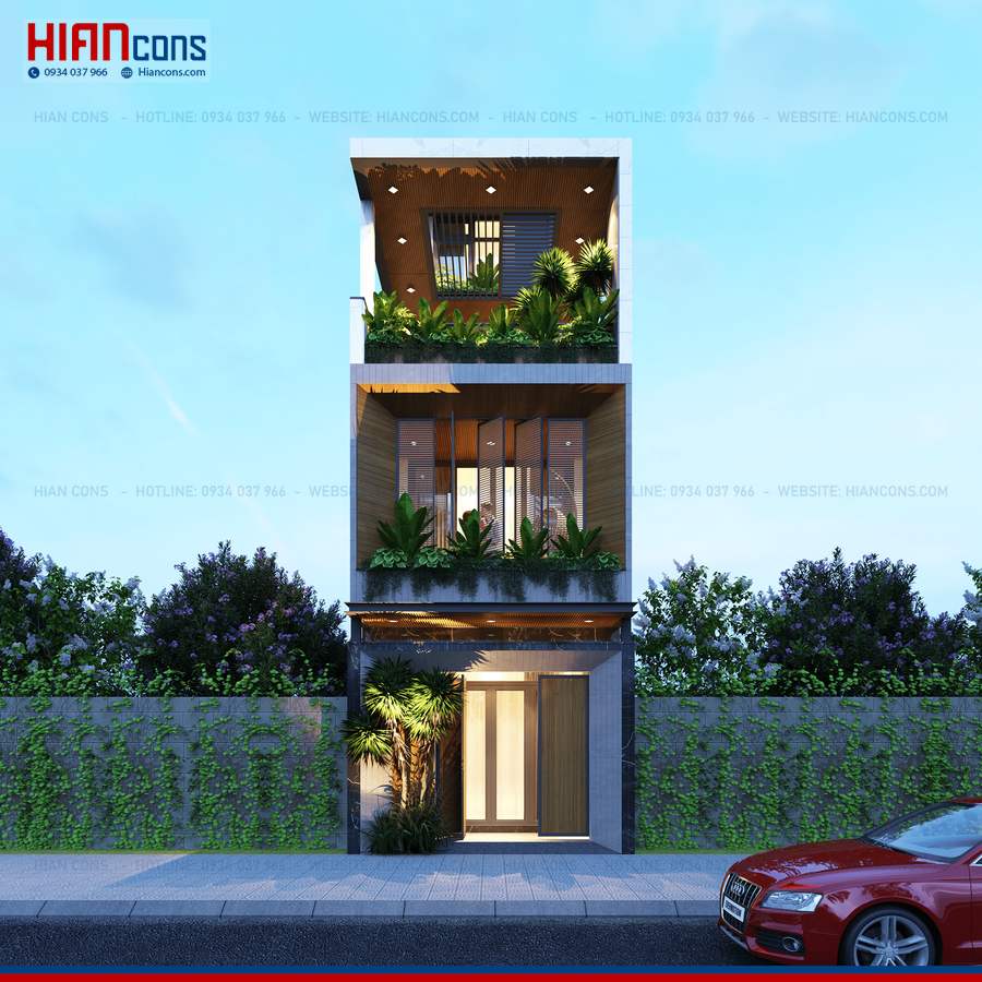 Thi Công Nhà Phố Hiện Đại 5 Tầng