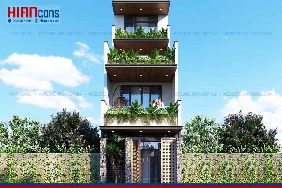 Thi Công Nhà Phố Hiện Đại 5 Tầng