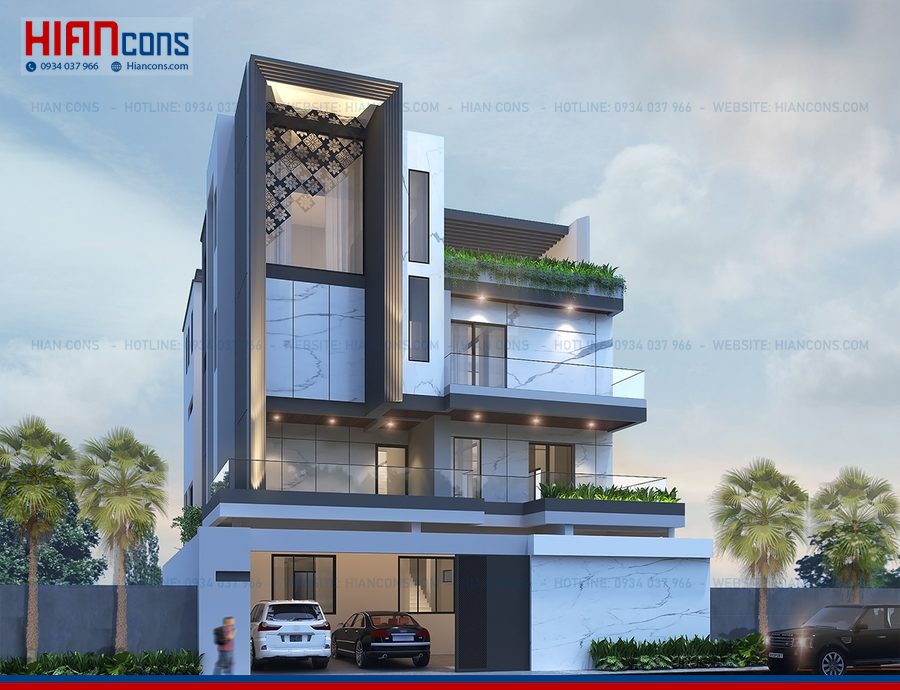 Thiết Kế Mặt Tiền Nhà Phố Hiện Đại