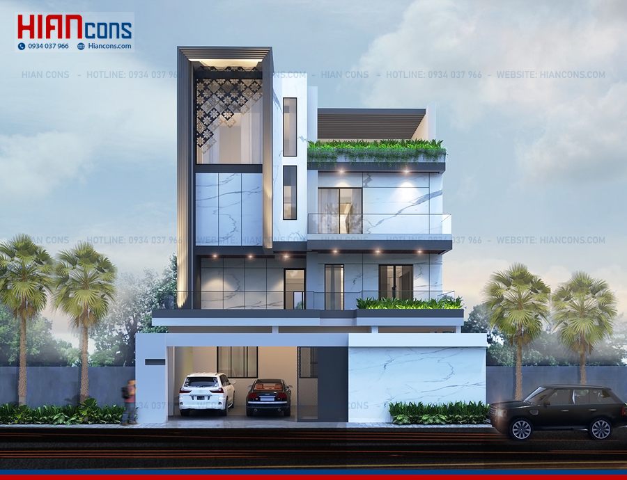 Thiết Kế Mặt Tiền Nhà Phố Hiện Đại