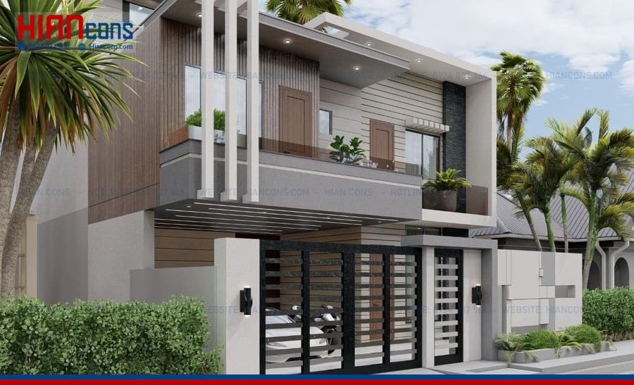 Báo Giá Mặt Tiền Nhà Phố Hiện Đại