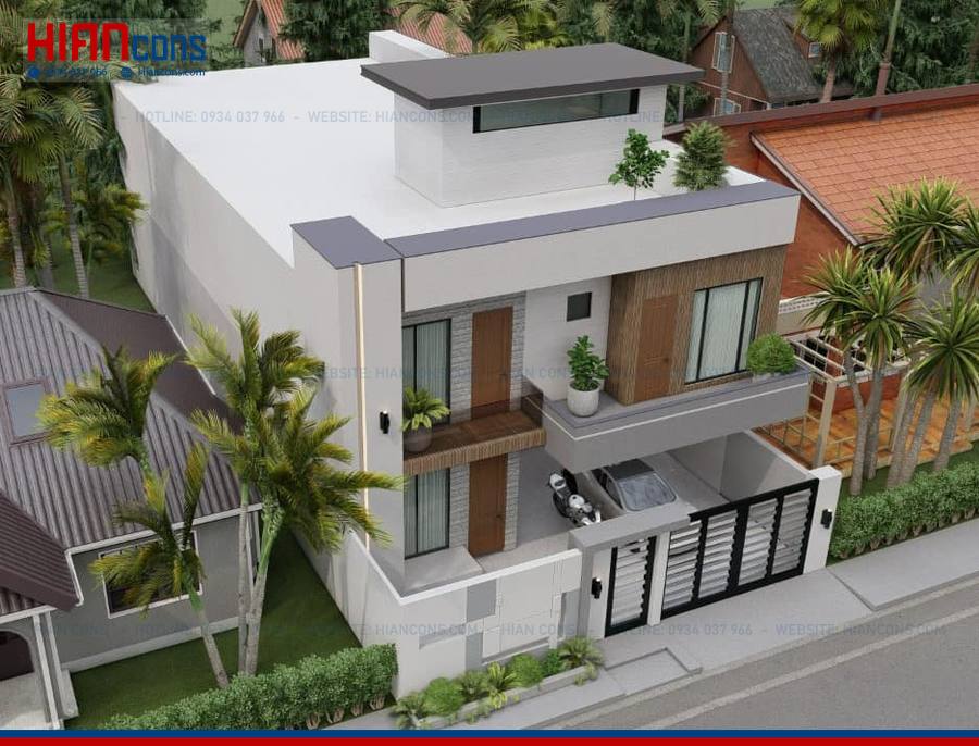 Mẫu Mặt Tiền Nhà Phố Hiện Đại