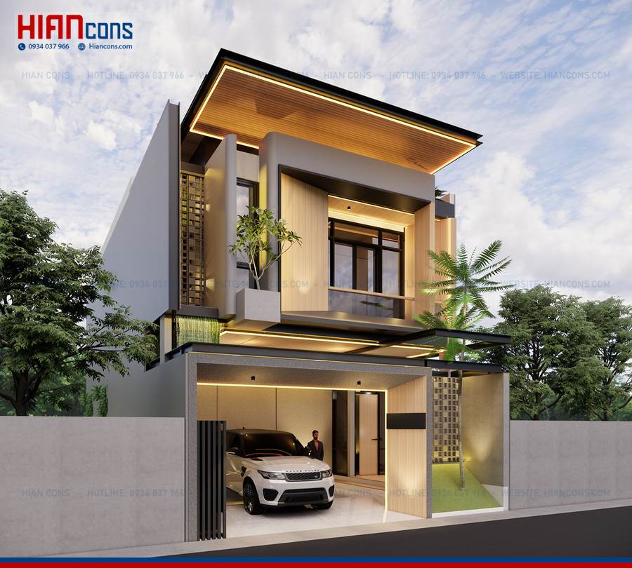 Nhà Phố Hiện Đại Có Thang Máy