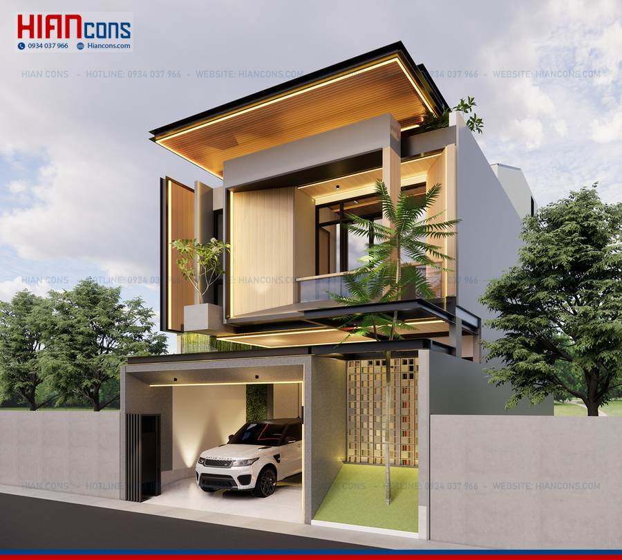 Nhà Phố Hiện Đại Có Thang Máy