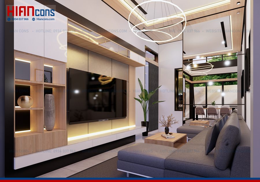 Nhà Phố Hiện Đại Có Sân Vườn