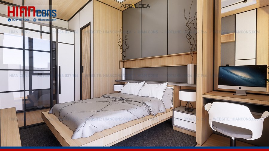 Nhà Phố Hiện Đại Có Phòng Thờ