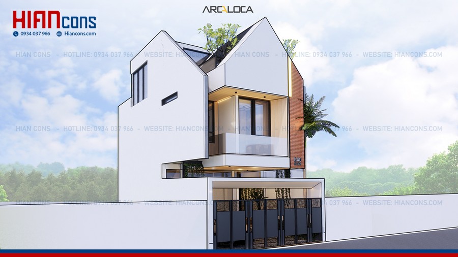 Nhà Phố Hiện Đại Có Phòng Thờ
