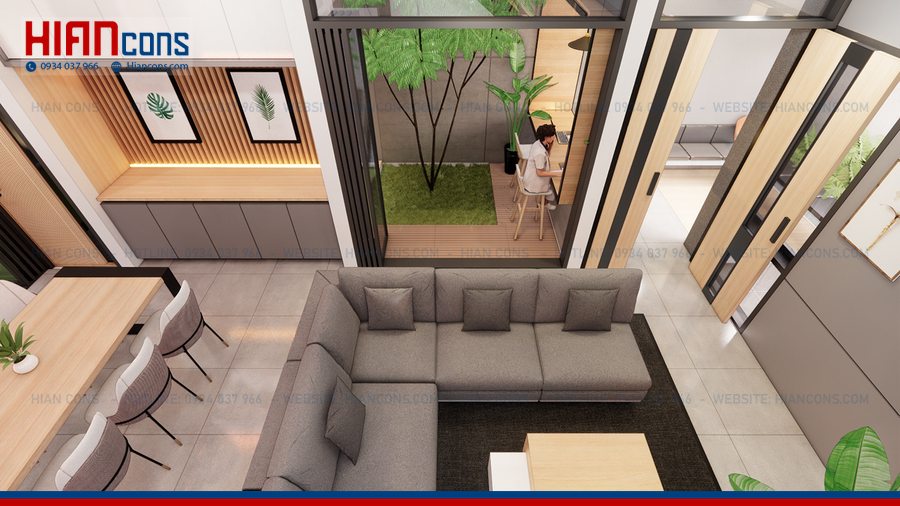 Thiết Kế Nhà Phố Có Gara