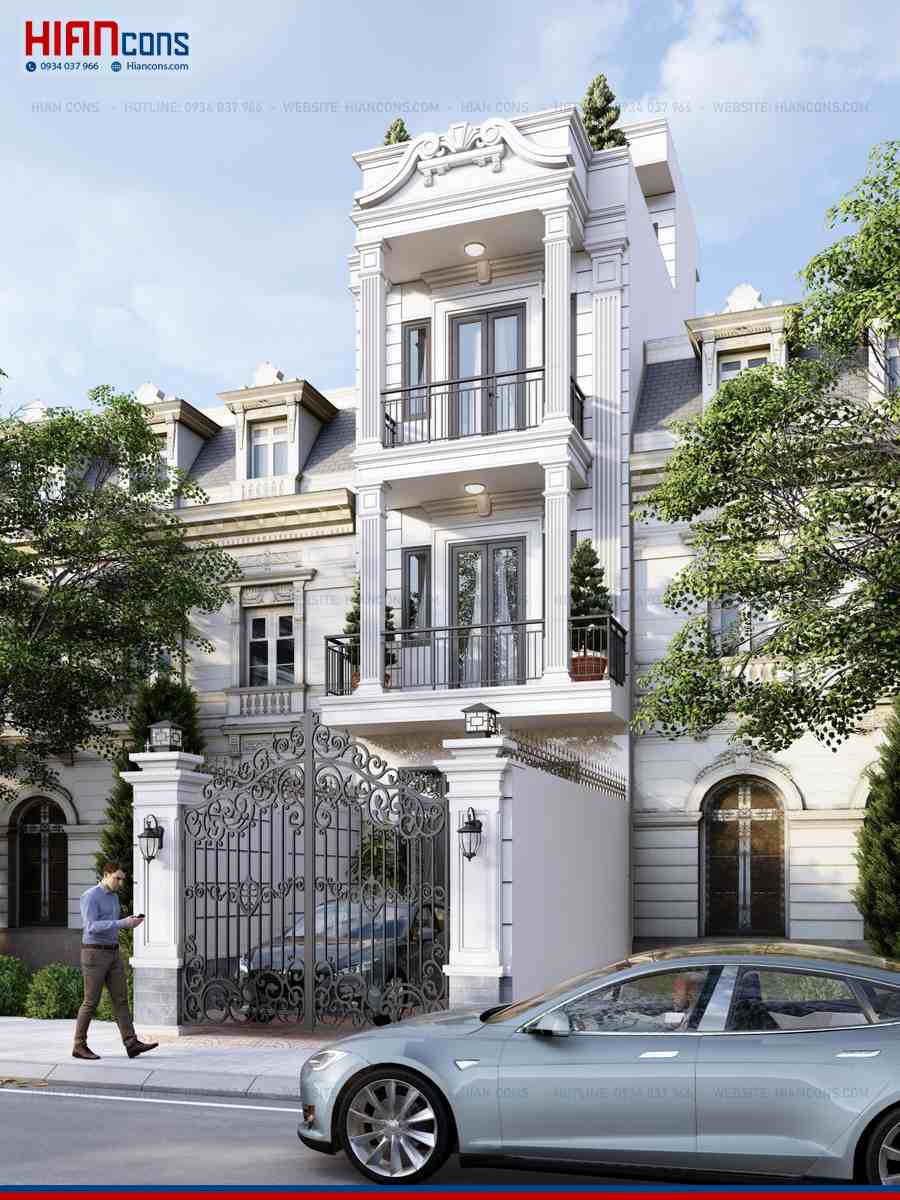 Nhà Phố Tân Cổ Điển Sang Trọng