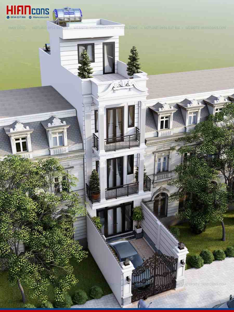 Nhà Phố Tân Cổ Điển Sang Trọng