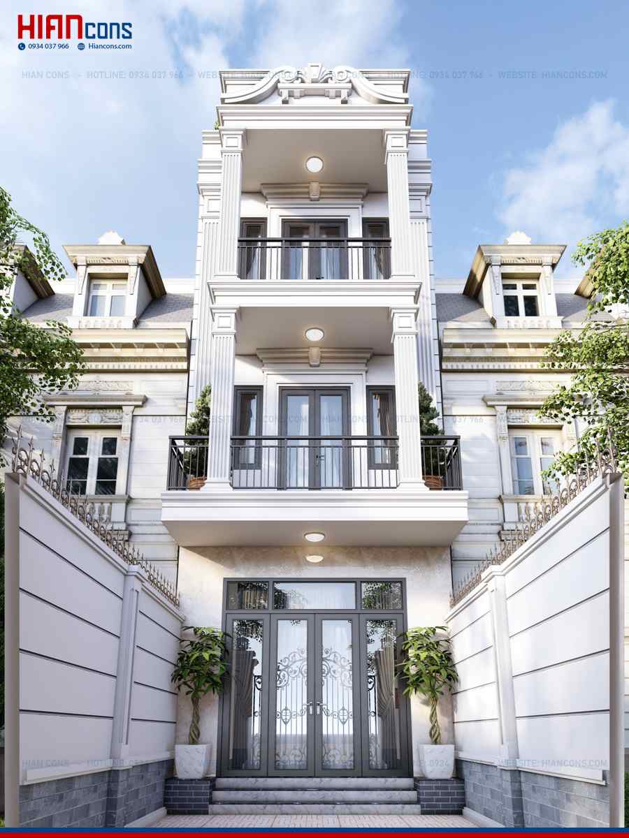 Nhà Phố Tân Cổ Điển Sang Trọng