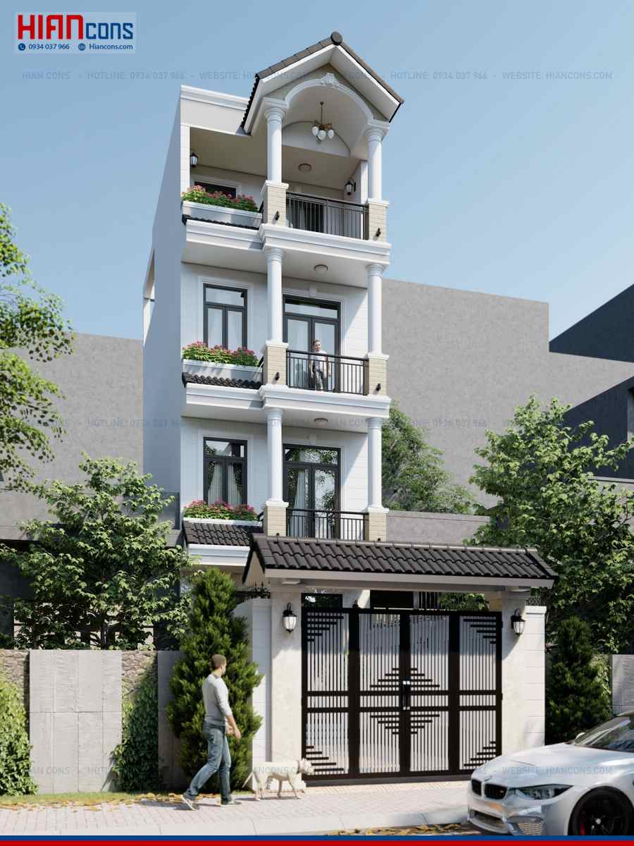 Nhà Phố Tân Cổ Điển Kiểu Pháp