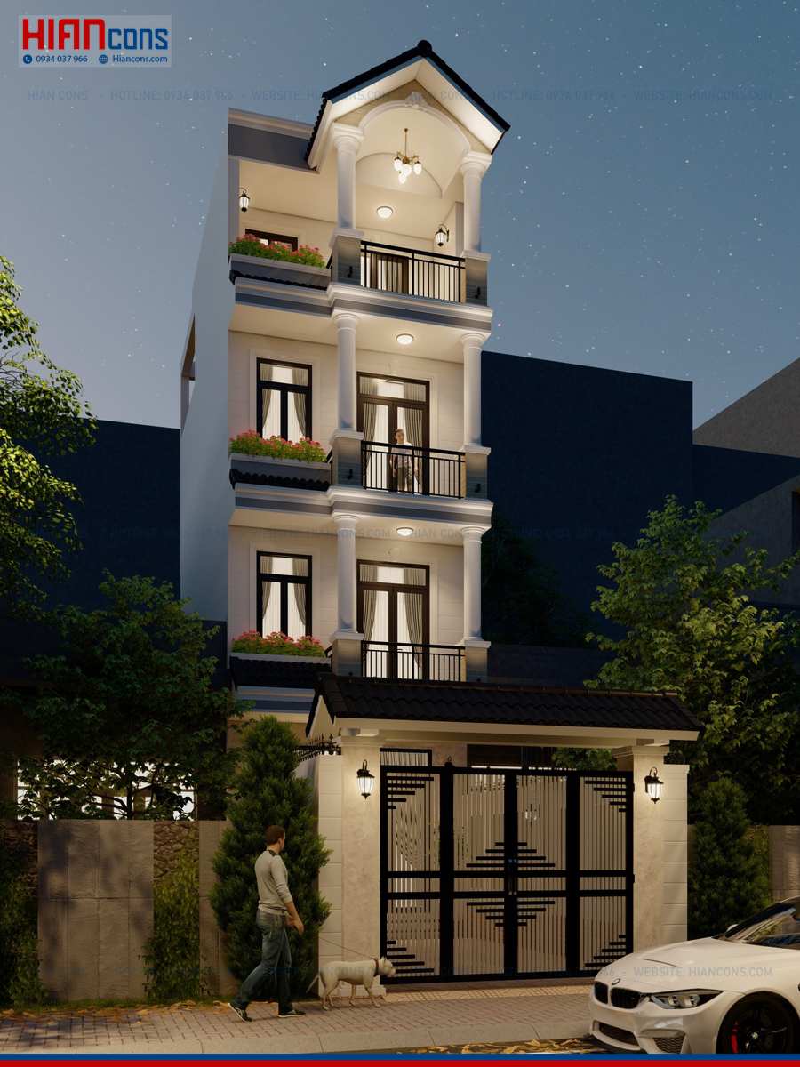 Nhà Phố Tân Cổ Điển Kiểu Pháp
