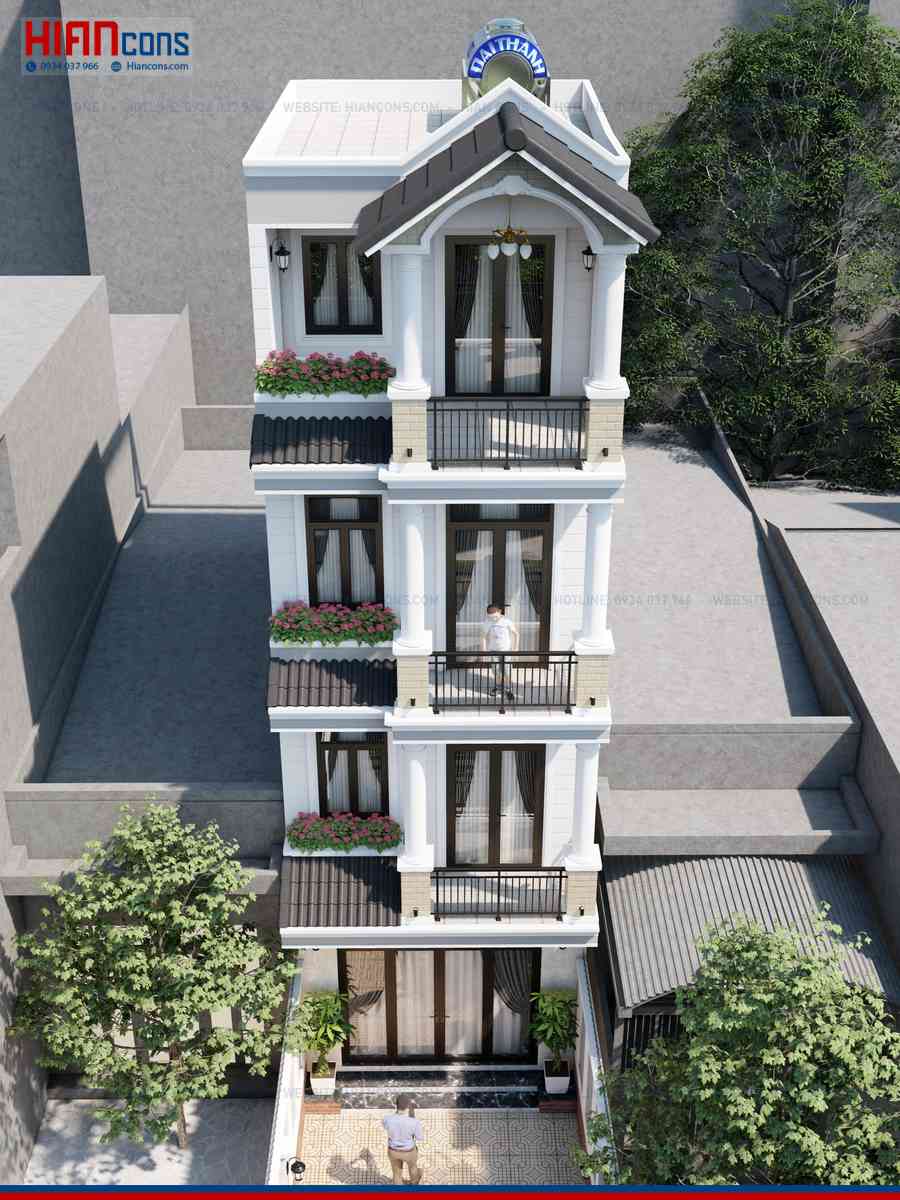 Nhà Phố Tân Cổ Điển Kiểu Pháp