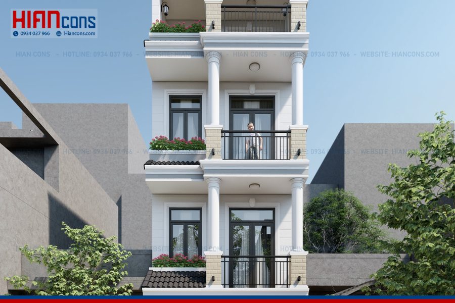 Nhà Phố Tân Cổ Điển Kiểu Pháp