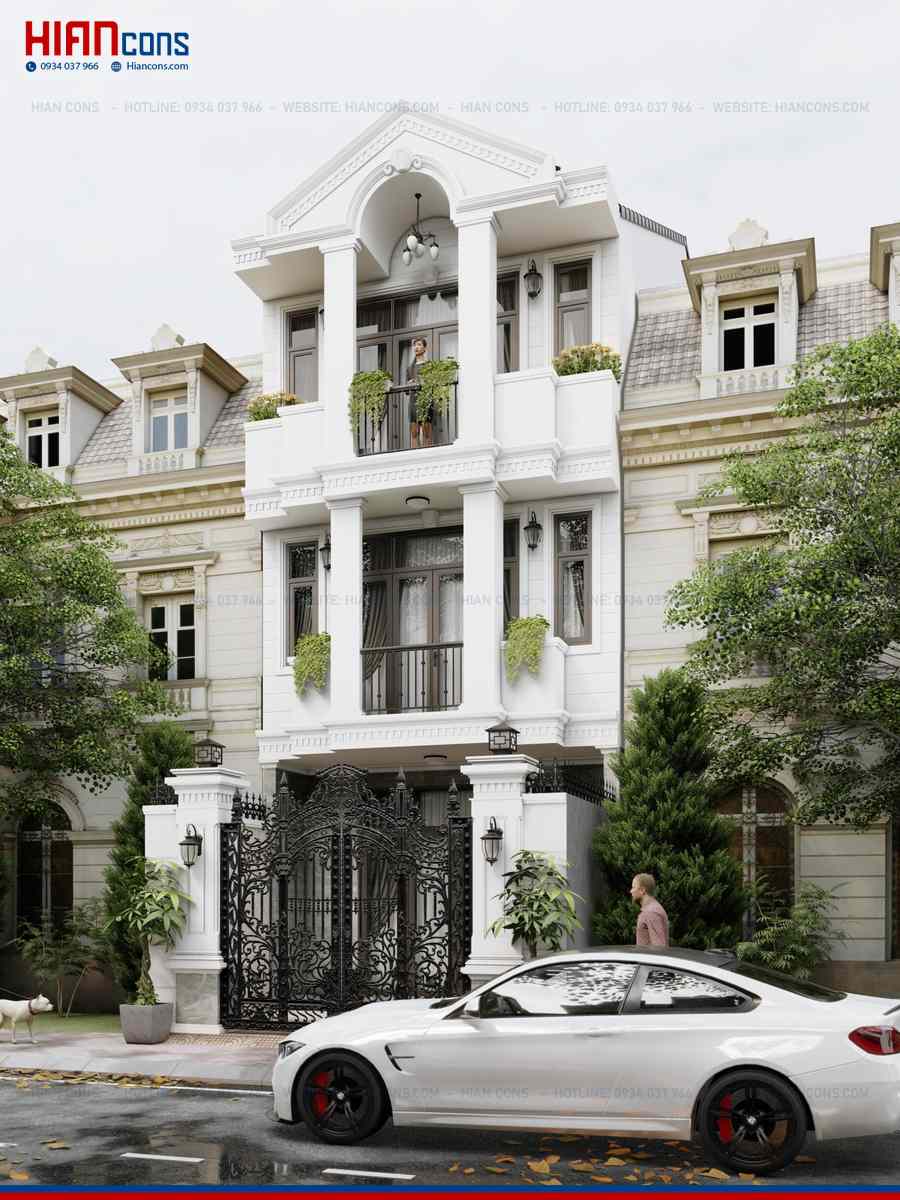 Nhà Phố Tân Cổ Điển Mặt Tiền Đẹp