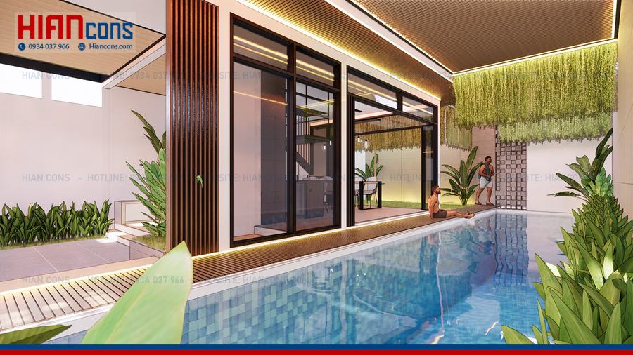 Thiết Kế Nhà Phố Tropical