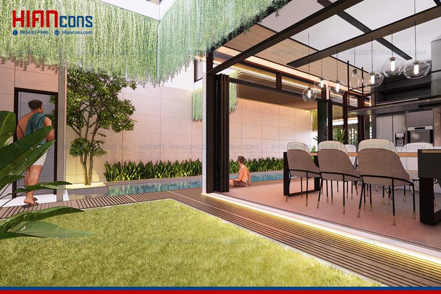 Thiết Kế Nhà Phố Tropical