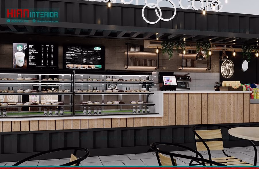 Thiết Kế Cafe Khung Thép Hút Khách