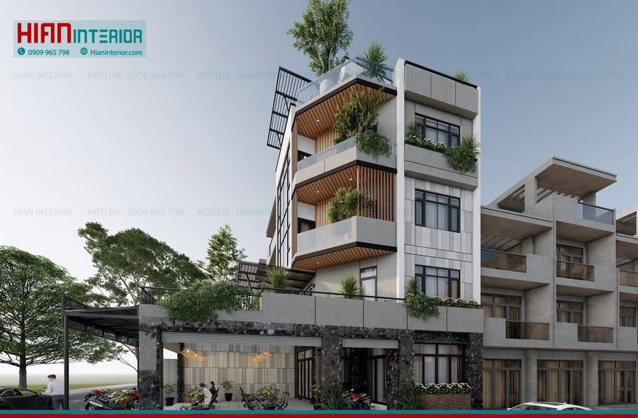 Quán Cafe Khung Thép Diện Tích Nhỏ